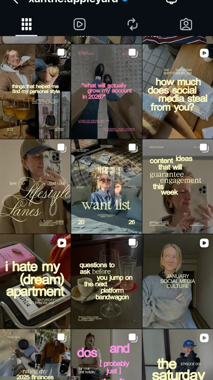 Creator & personal brand content